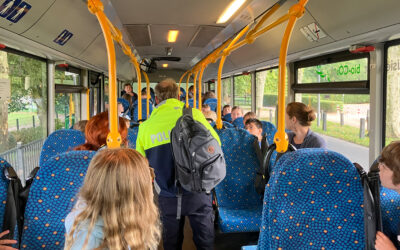 Erstes Busfahrtraining für unsere Fünftklässler