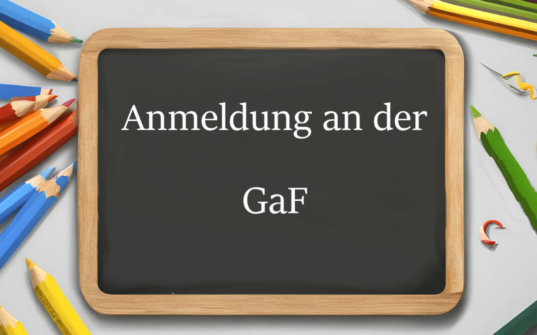 Anmeldung an der Gesamtschule an Forstgarten