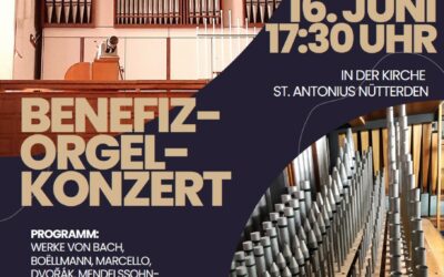 Benefiz-Orgel-Konzert in Nütterden am 16. Juni